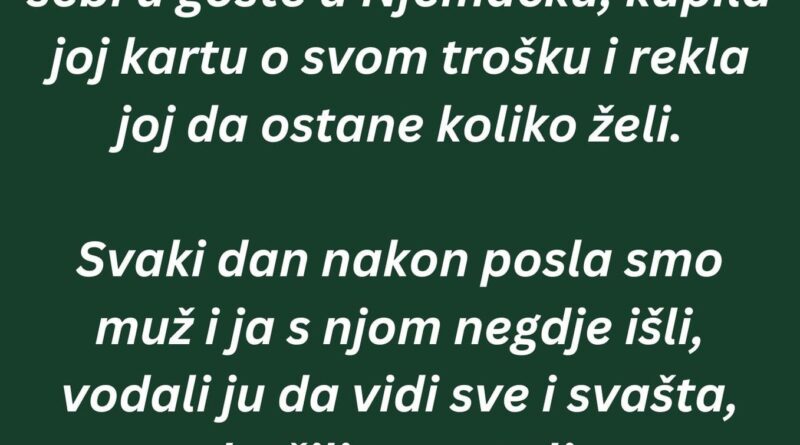 “Moja bivša najbolja prijateljica je izgubila posao…”