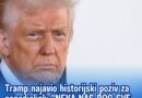Tramp najavio historijski poziv za ponedjeljak: “NEKA NAS BOG SVE BLAGOSLOVI!”