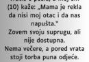 “Sinoć sam se posvađao sa suprugom….”